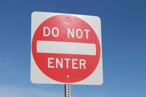 Do not enter