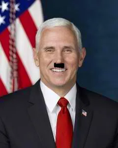 Pence as Hitler