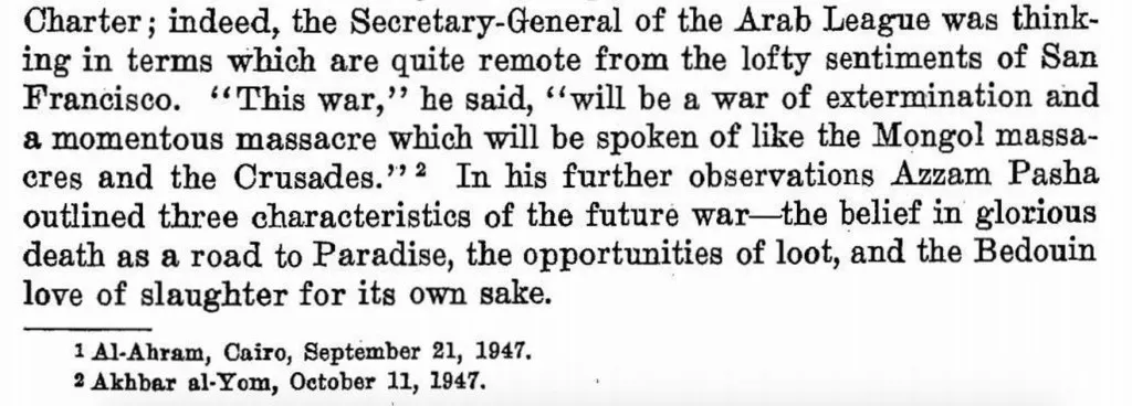International Community Insists They Definitely Would Have Tsked Loudly If Arabs Had Genocided Jews In ’48