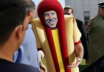 Hot-Dog-Suit-Wearing Biden Vows To Investigate US Funding Source For Antisemitic Palestinian Curricula