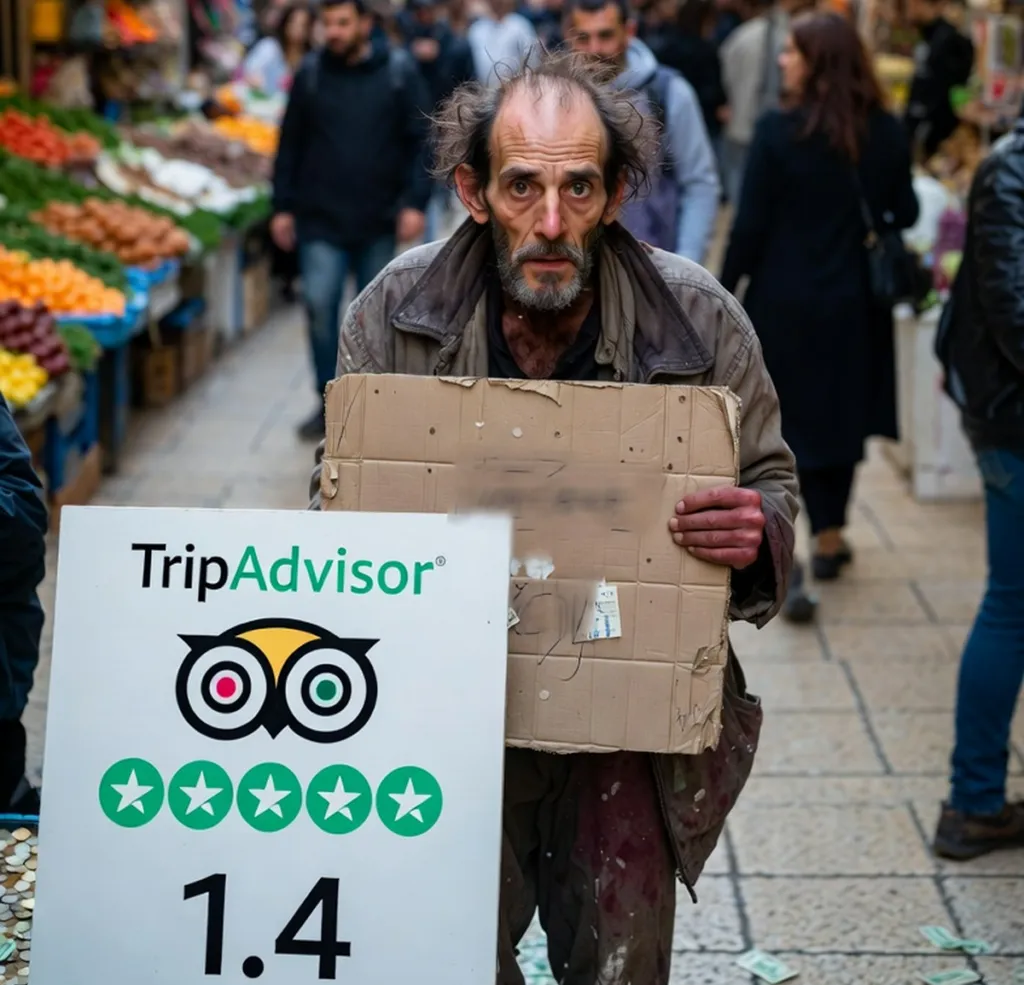 Beggar Scores Low On TripAdvisor: ‘Rude Service, No Wi-Fi, Would Not Recommend’