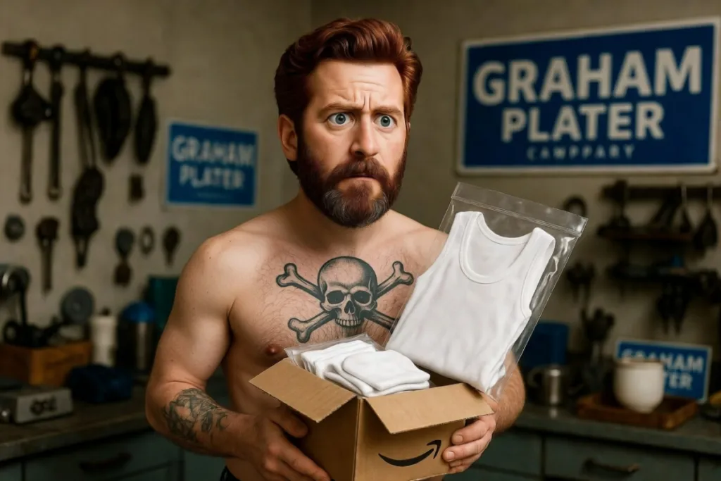 Platner Confused At Shirt Delivery After Ordering Wife-Beaters