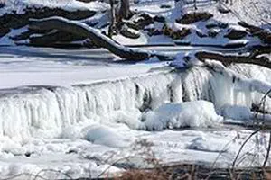 frozen waterfall