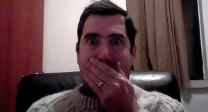 Suppressed laugh