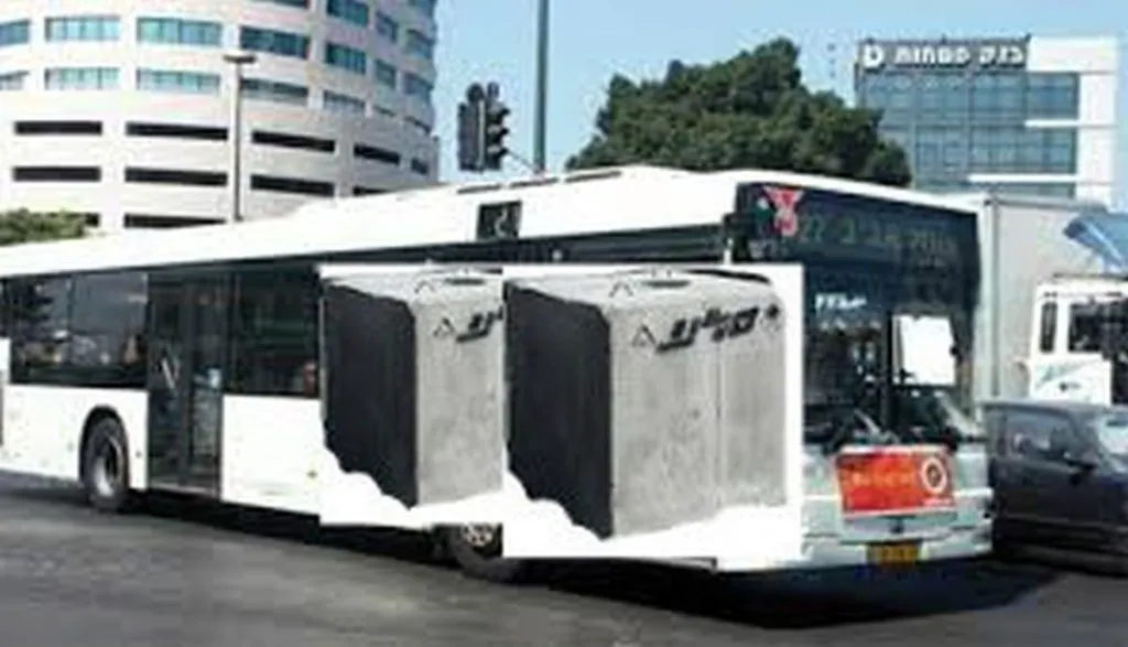 After Jerusalem Trains, Concrete Blocks On Tel Aviv Buses