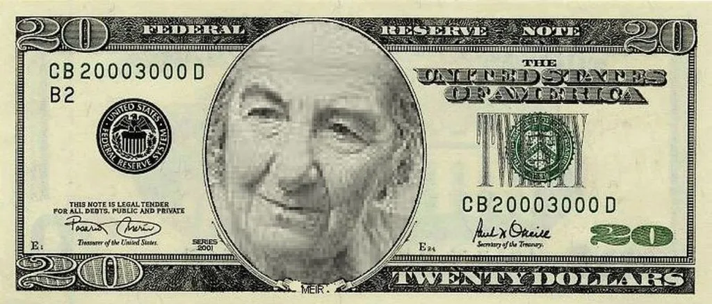 In Nod To Zionist Control, Woman On New $20 Bill To Be Golda Meir