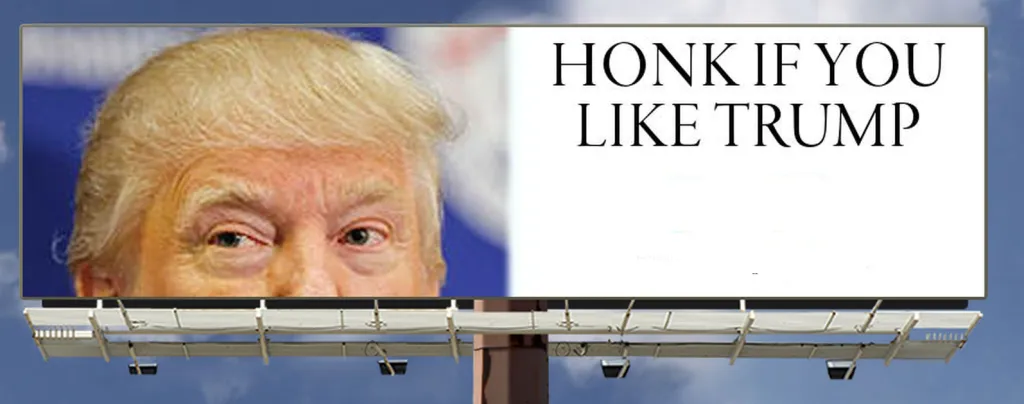 Berkeley Reduces Traffic Noise 90% With ‘Honk If You Like Trump’ Billboards