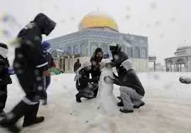 Temple Mount snow